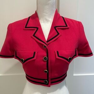 Hot Pink Vintage Tailored Bebe Top